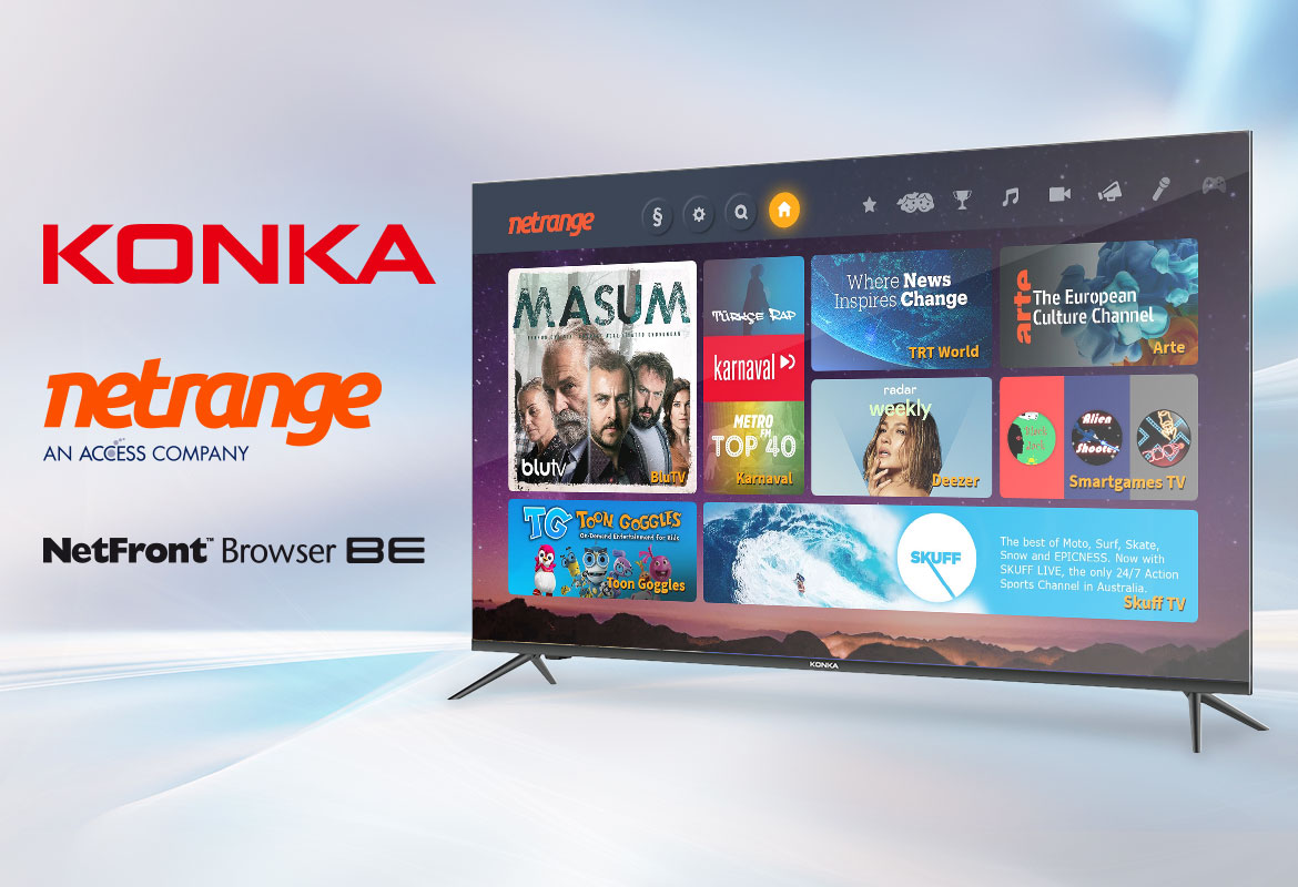 Konka selects NetRange to power HbbTV on its Android-based Smart TVs