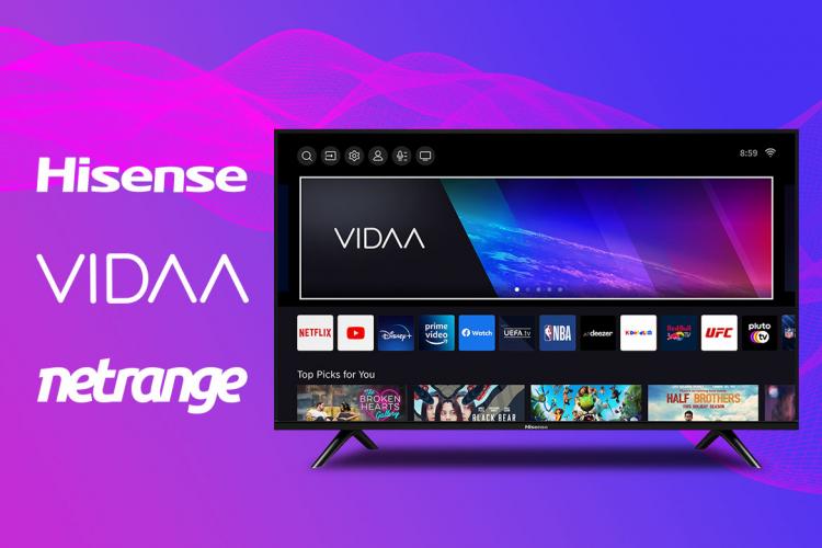 Hisense selects NetRange as content partner for new VIDAA OS powered TVs